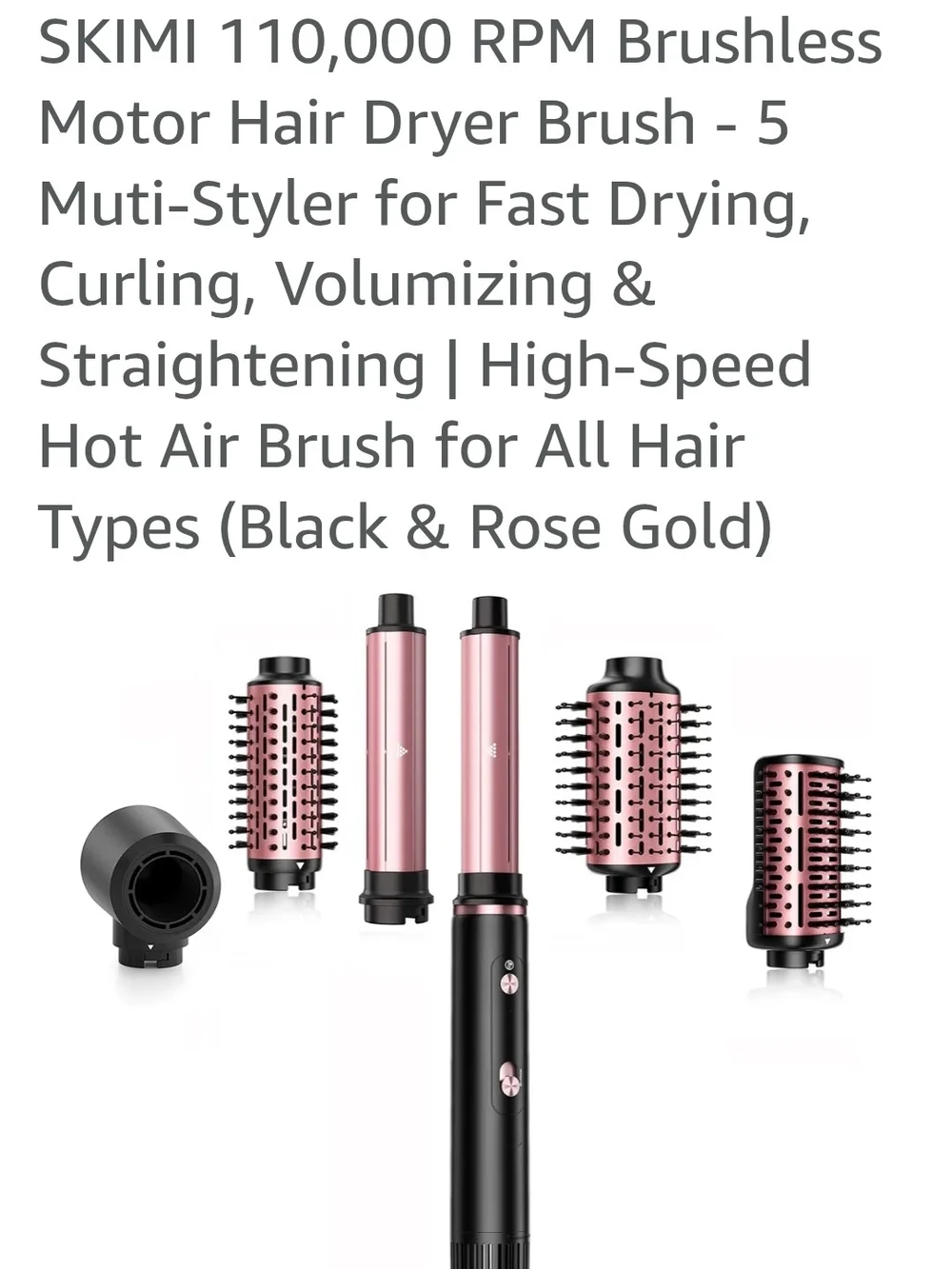 Multi Attachment Bruah Hair Dryer